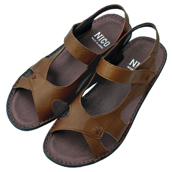 楽天市場】NICO ニコ NS88049 レディース サンダル 本革 日本製