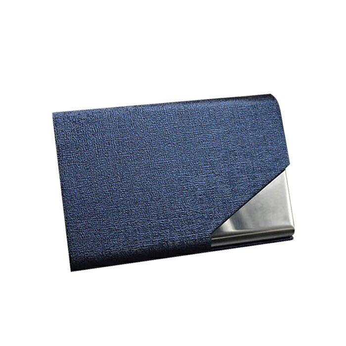 スマイソン 名刺入れ カードケース カード入れ 牛革 ブルー 未使用
