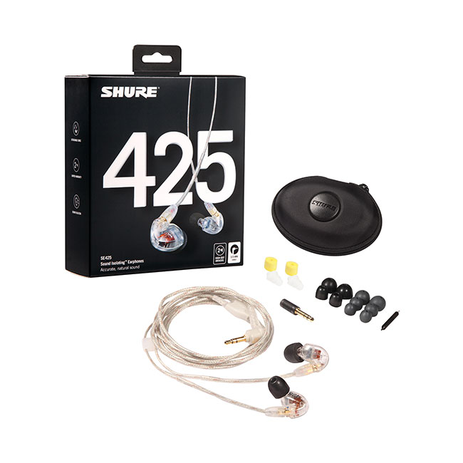 楽天市場】SHURE SE425 高遮音性イヤホン（有線タイプ）SE425-CL-A