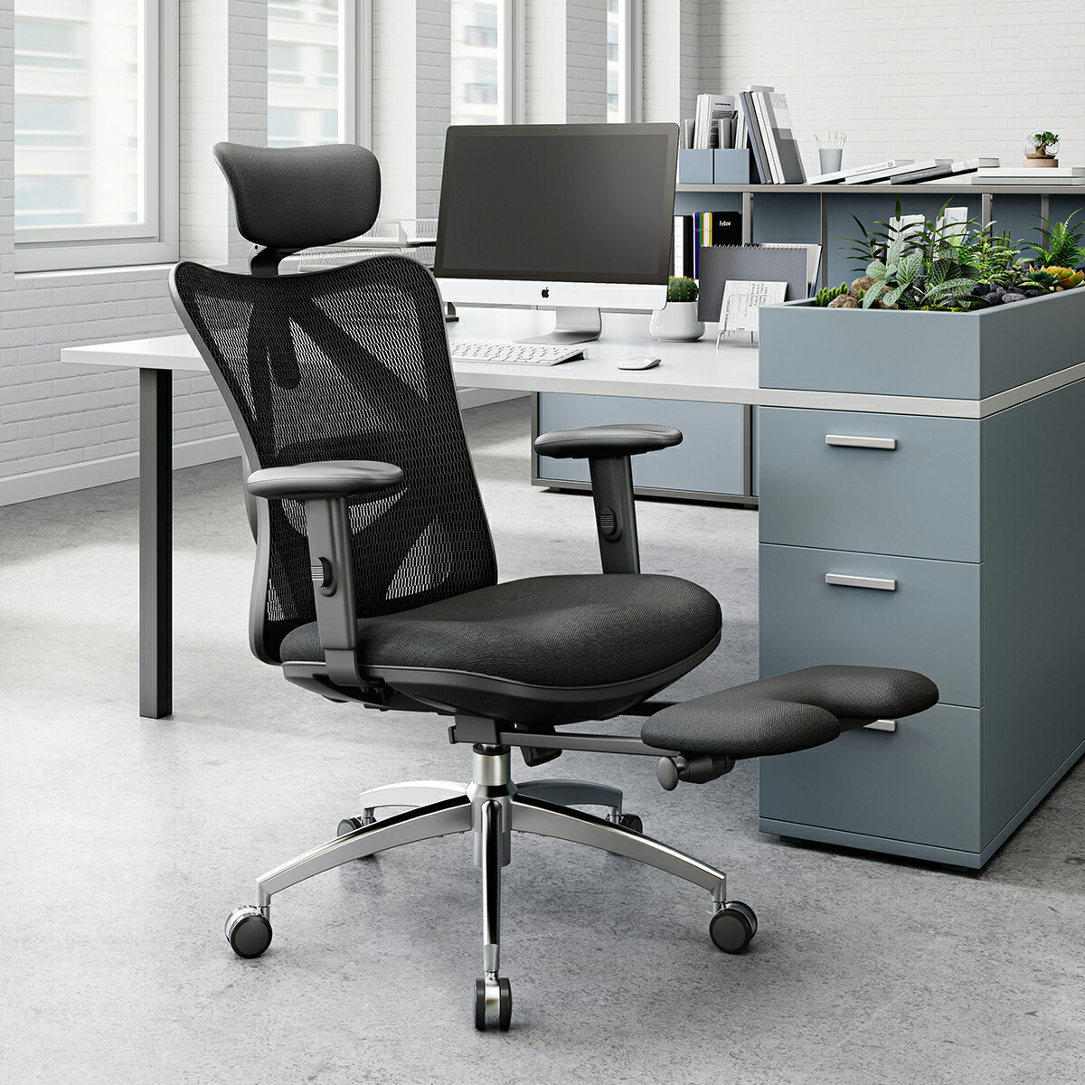 楽天市場】【フットレスト仕様】SIHOO M18 オフィスチェア 肘掛け 人間