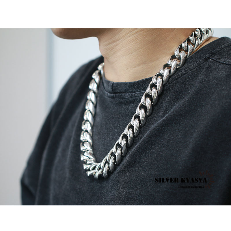 3-3122 シルバー925 Leda SILMA 喜平ネックレス Leda Silma レダシルマ