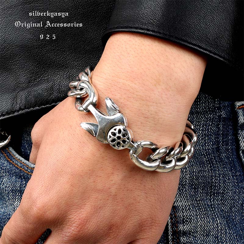 楽天市場】シルバー925 桜ブレスレット メンズ さくら サクラ シルバー