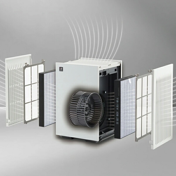 楽天市場】SHARP/シャープ FU-T40-W 空気清浄機（ホワイト系）【取寄