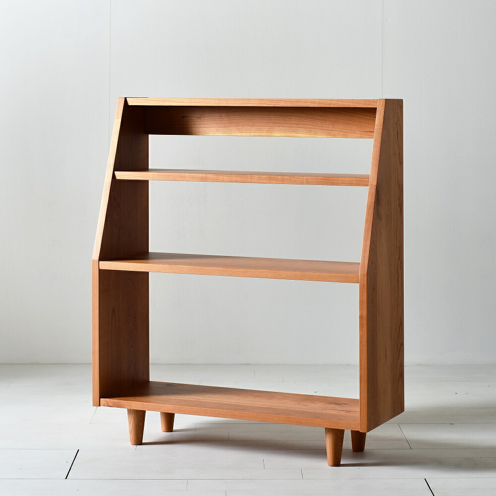 楽天市場】【送料無料/日本製】 ブラックチェリー無垢材の本棚