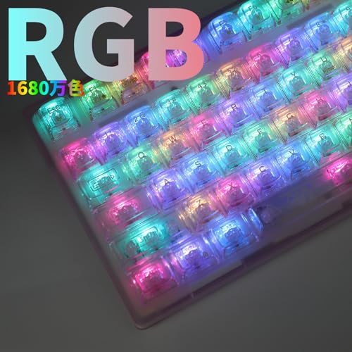 楽天市場】OUSEITECH F98pro ゲーミングキーボード 透明キーボード