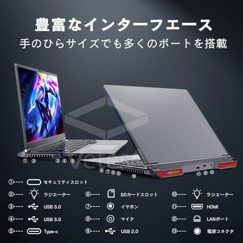 楽天市場】VETESA ゲーミングノートPC Core i7-13620H RTX 4060 2024