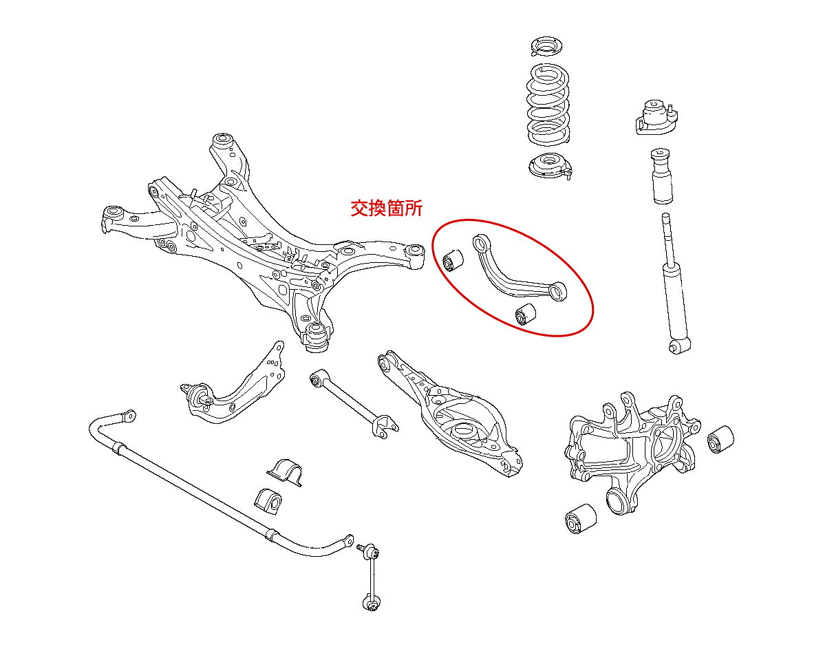 楽天市場】車検OK GJ アテンザ キャンバーアーム 調整式 リア アッパー