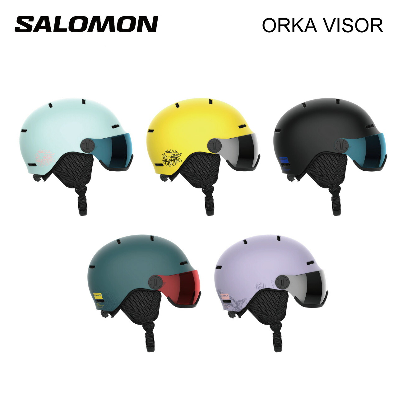 楽天市場】25-26 SALOMON サロモン ORKA VISOR スノーヘルメット