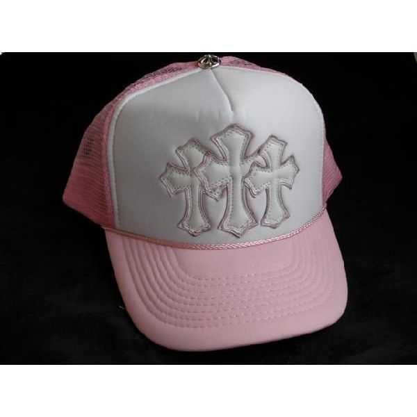 楽天市場】クロムハーツ トラッカーキャップ クロス ピンク／白 : SKYTREK