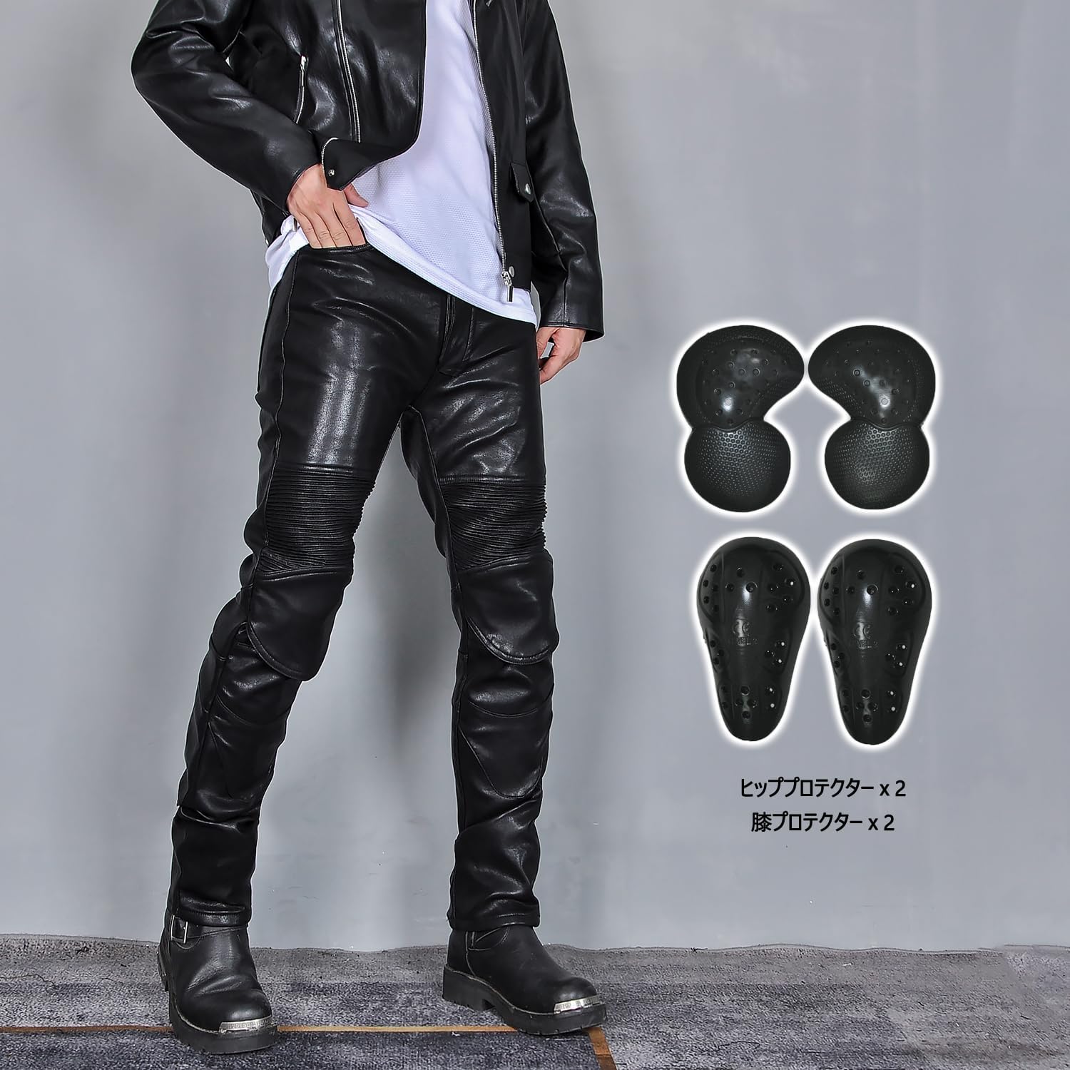 楽天市場】バイク用レザーパンツ 冬用 メンズ 革パンツ ライディング