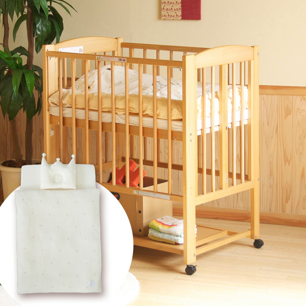 楽天市場】日本製 ベビーベッド 「ミニ ワンタッチハイベッド プチ