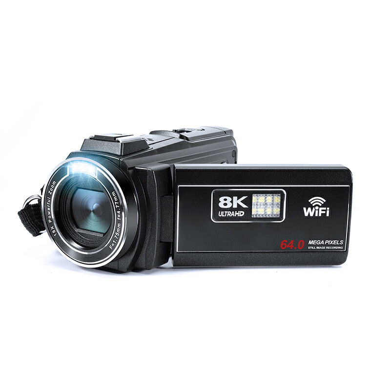 楽天市場】楽天1位【64GB SDカード無料贈呈】ビデオカメラ 8K4K 6400万