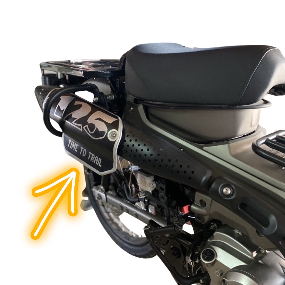 楽天市場】ホンダ ハンターカブCT125用純正マフラー用ヒートガード