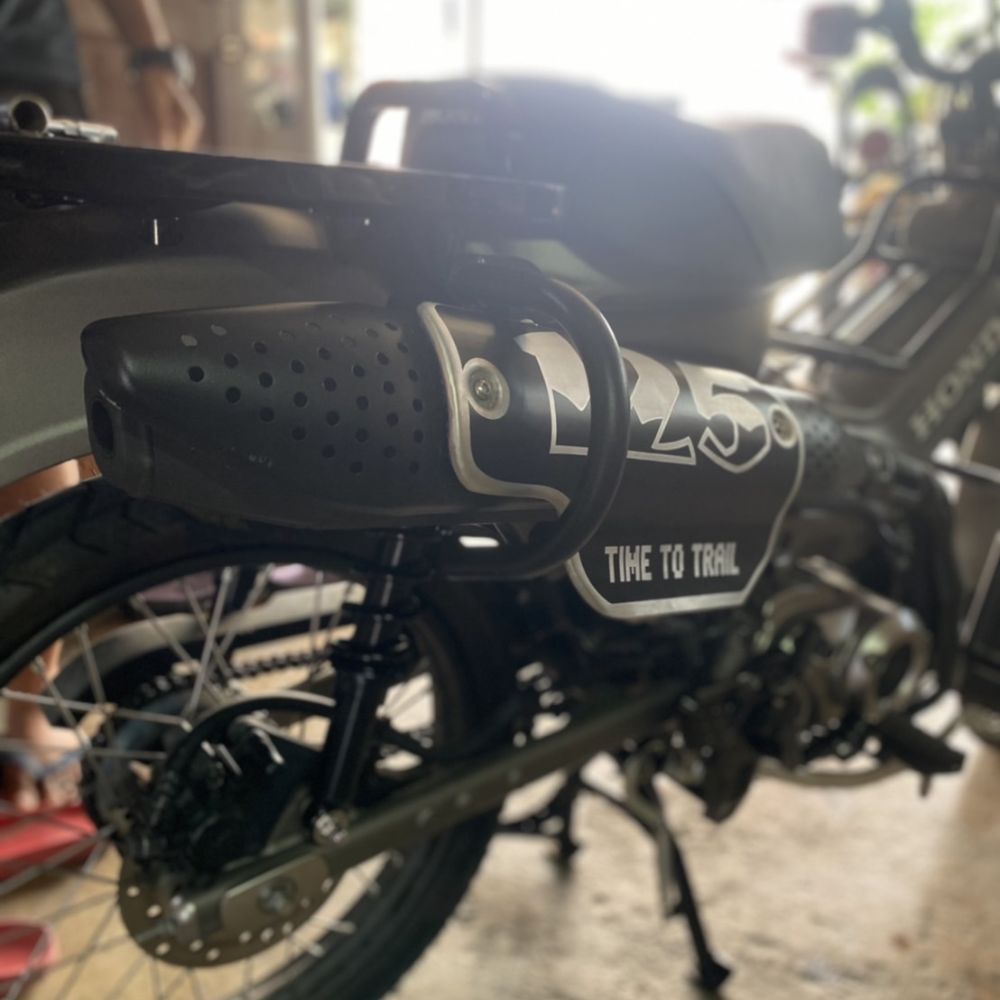 楽天市場】ホンダ ハンターカブCT125用純正マフラー用ヒートガード