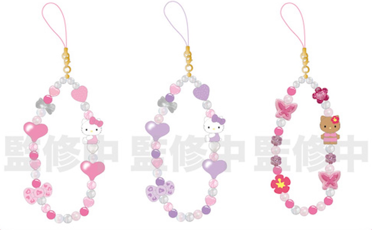 温泉地など ハローキティ ストラップ 10個セット 温泉地など ハロー