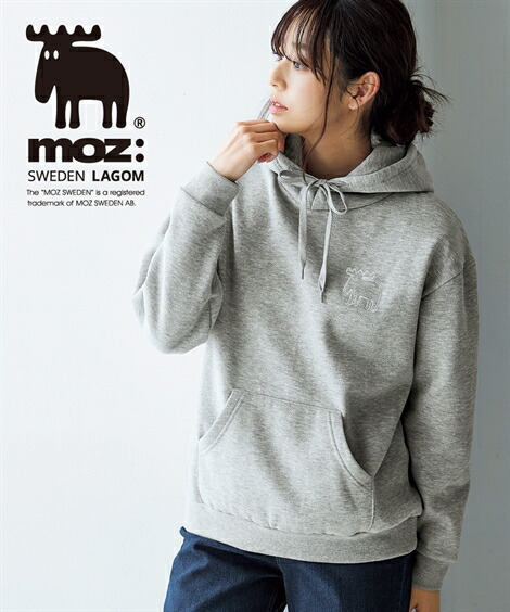 楽天市場】トップス moz（モズ）裏起毛パーカー 大きいサイズ