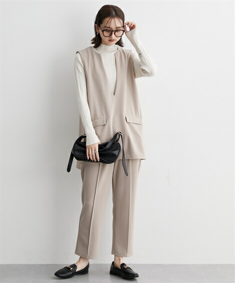 楽天市場】トップス ベストセットアップ（ポケット付ベスト+パンツ