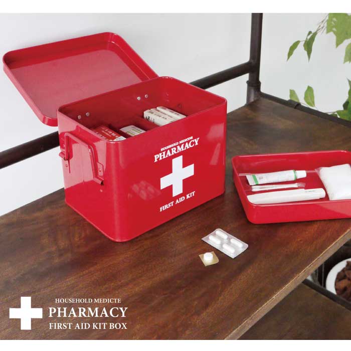 楽天市場】救急箱 薬箱 / ファーマシーボックス 【P10】/10P03Dec16