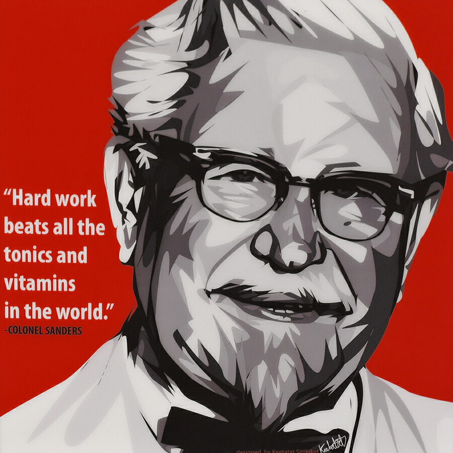 楽天市場】ポップアートフレーム Colonel Sanders カーネル