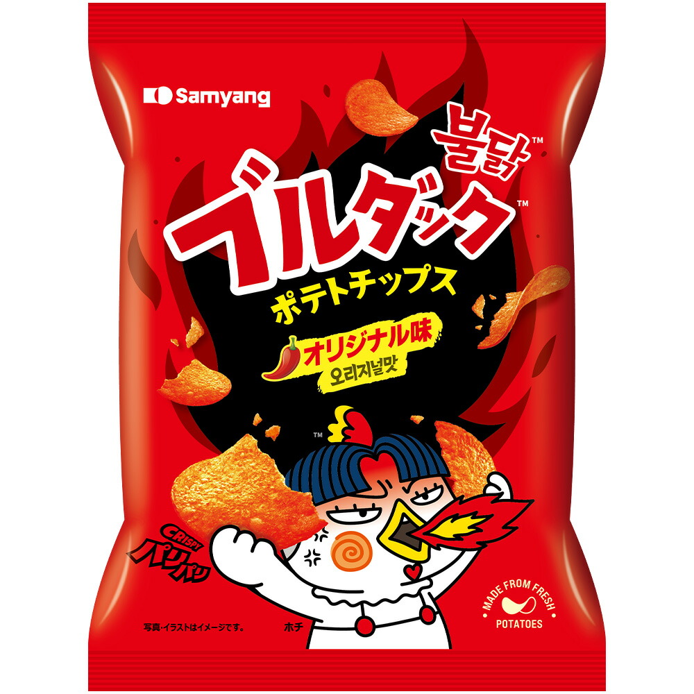 楽天市場】三養ジャパン ブルダックポテトチップス オリジナル 55g×10