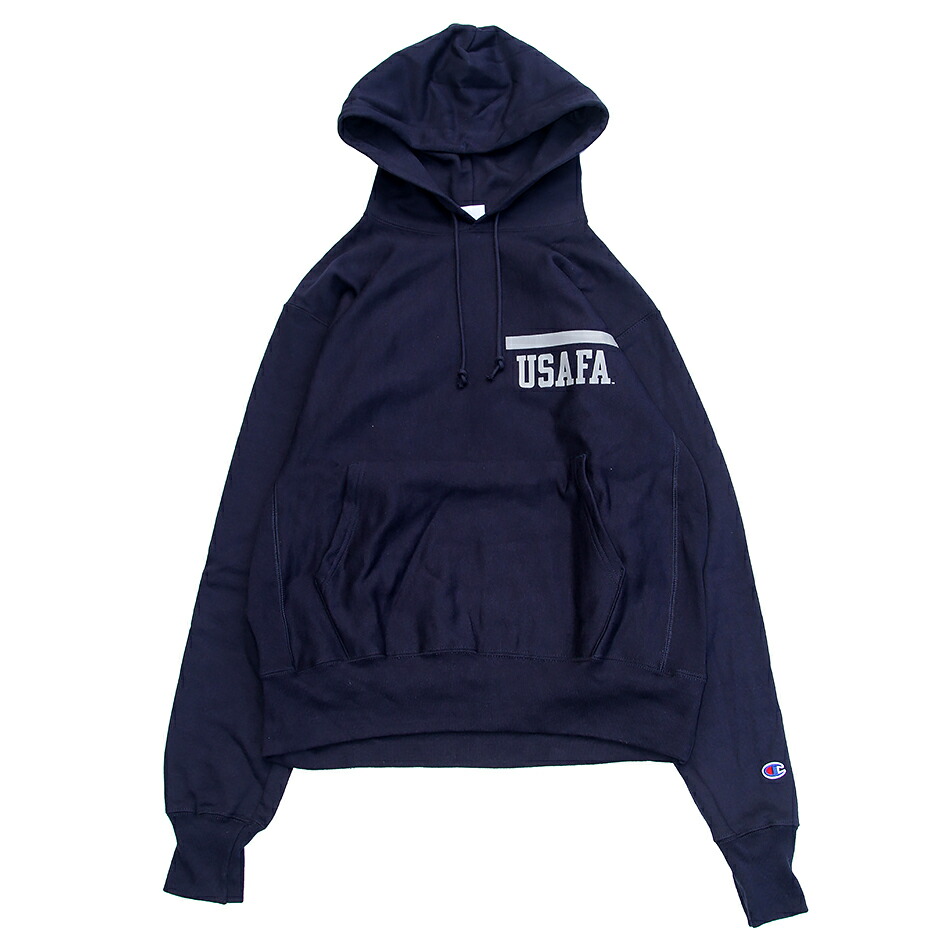 楽天市場】Champion 「USAFA ISSUE OFFICIAL PRINT」 R/W HOODED SWEAT