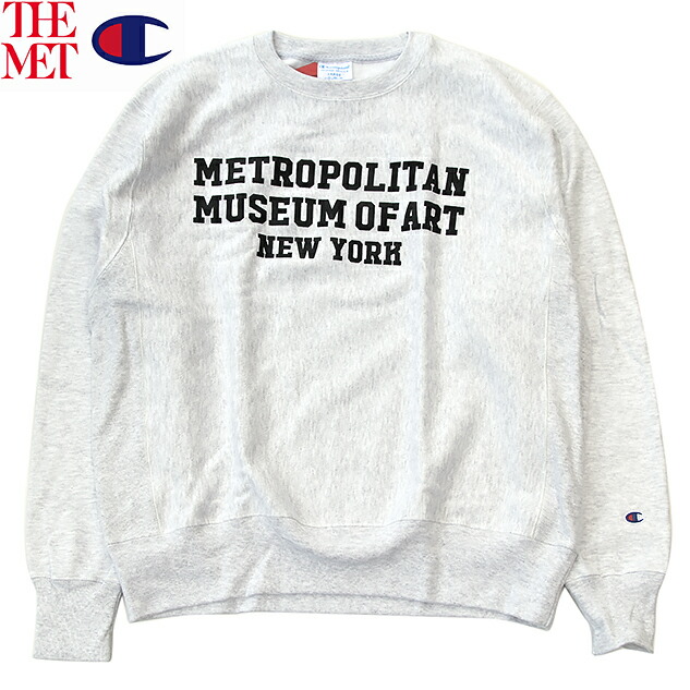 楽天市場】Champion REVERSE WEAVE 「THE MET OFFICIAL PRINT LOGO