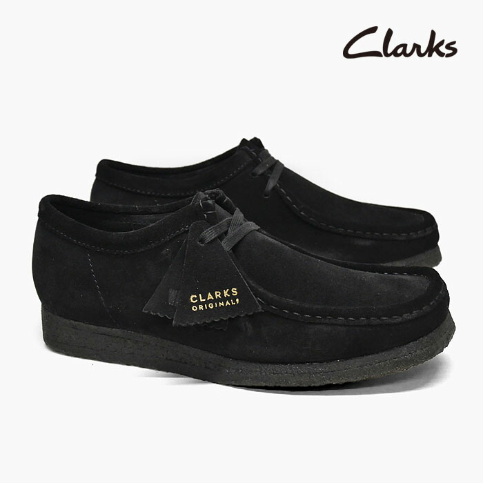 楽天市場】クラークス ワラビー メンズ CLARKS WALLABEE BLACK SUEDE