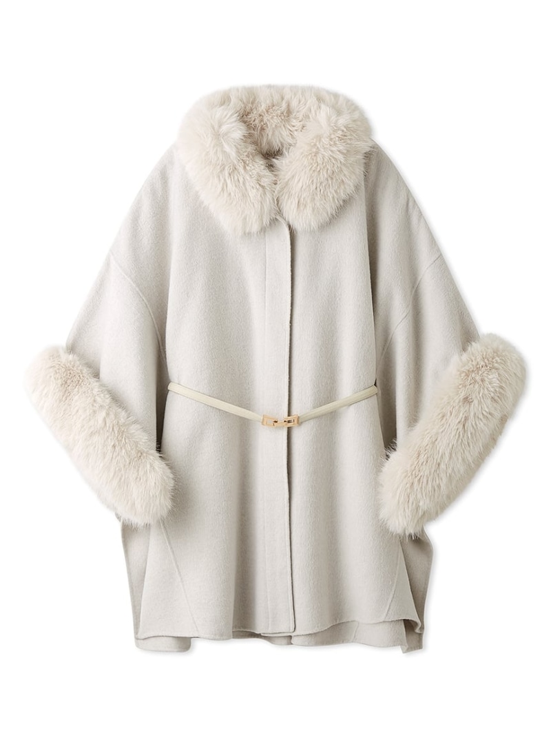 楽天市場】【SALE／30%OFF】ファー付きミドルケープコート SNIDEL