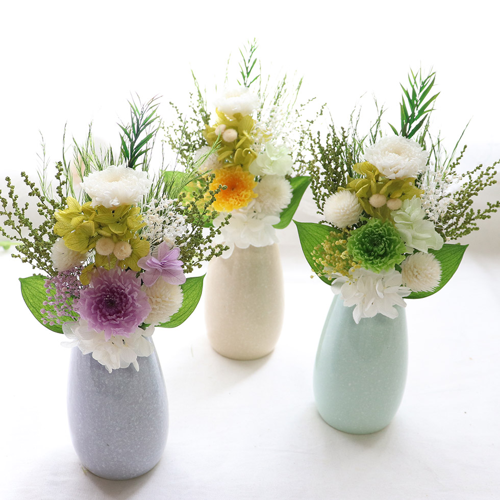 楽天市場】プリザーブドフラワー 仏花 花器なし 喪中見舞い 初盆