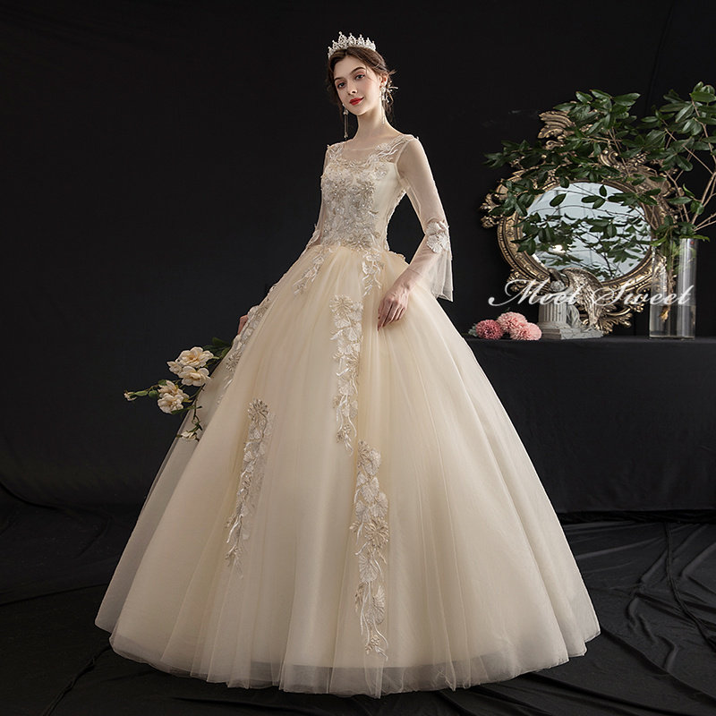 楽天市場】ウェディングドレス シャンパン オフホワイト 二次会ドレス