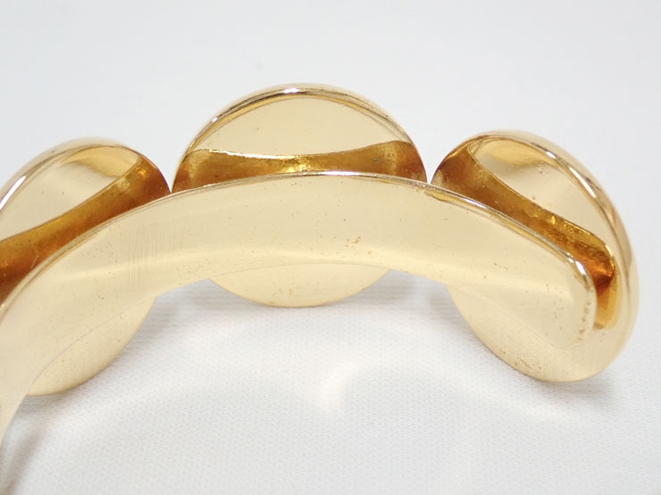 楽天市場】CHANEL/シャネル ヴィンテージ バングル GP ゴールド ココ