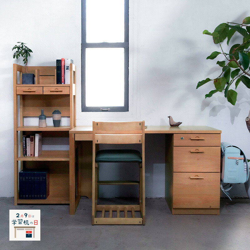 楽天市場】学習机 (デスク + 書棚 + ワゴン) イトーキ リーモ 木製