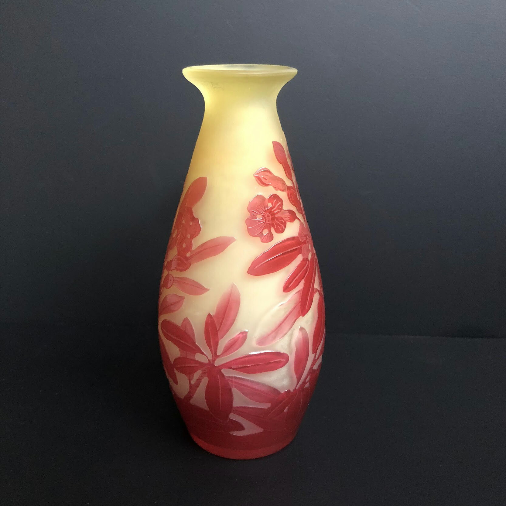 楽天市場】エミール・ガレ 花瓶 被せガラス【送料無料！】【代引き