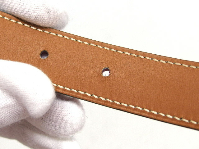 楽天市場】エルメス ミニコンスタンス リバーシブル ベルト 赤/茶