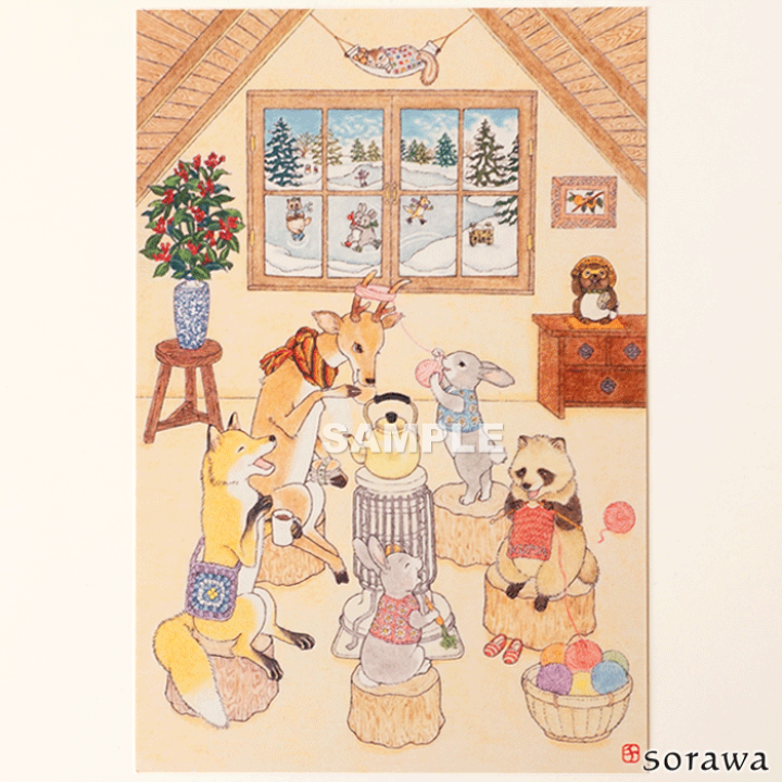 楽天市場】【 寒中見舞 や 年賀状 におすすめ ！】冬 の ポストカード