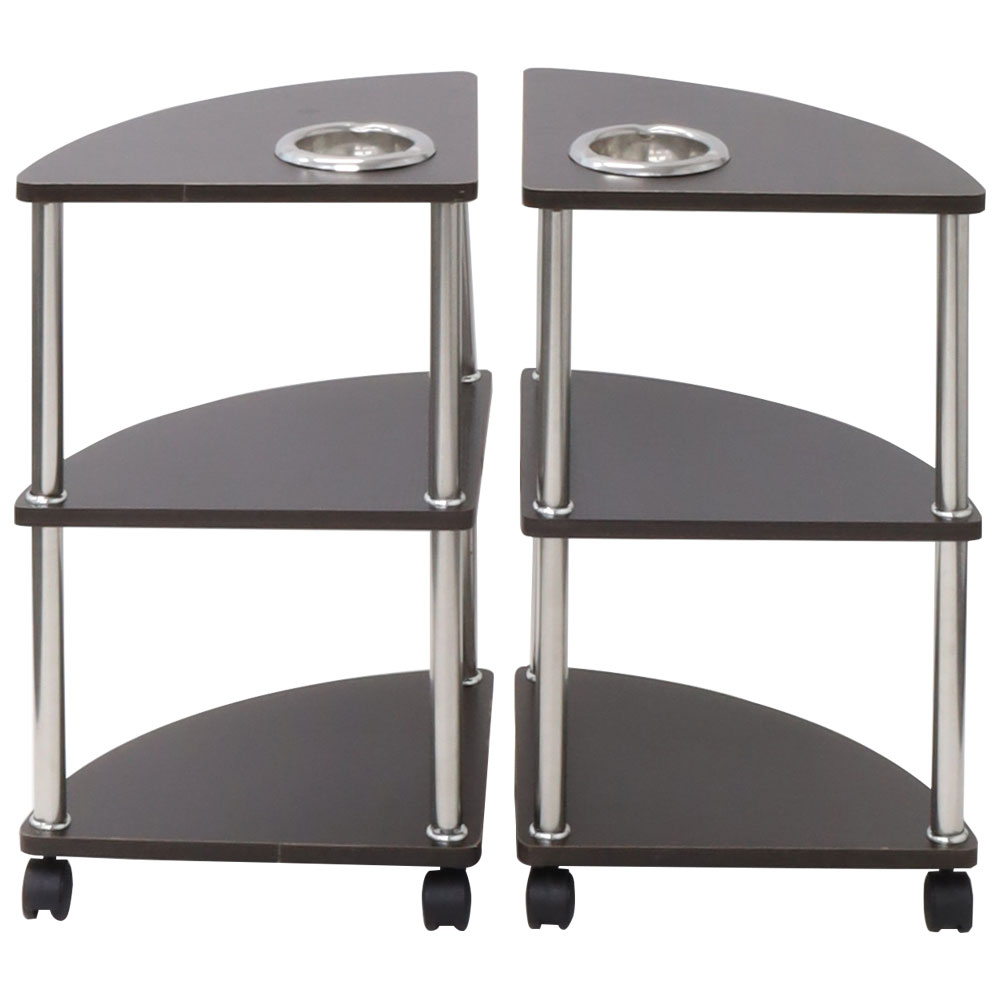 楽天市場】麻雀 サイドテーブル 4台セット 灰皿 3段 キャスター付き