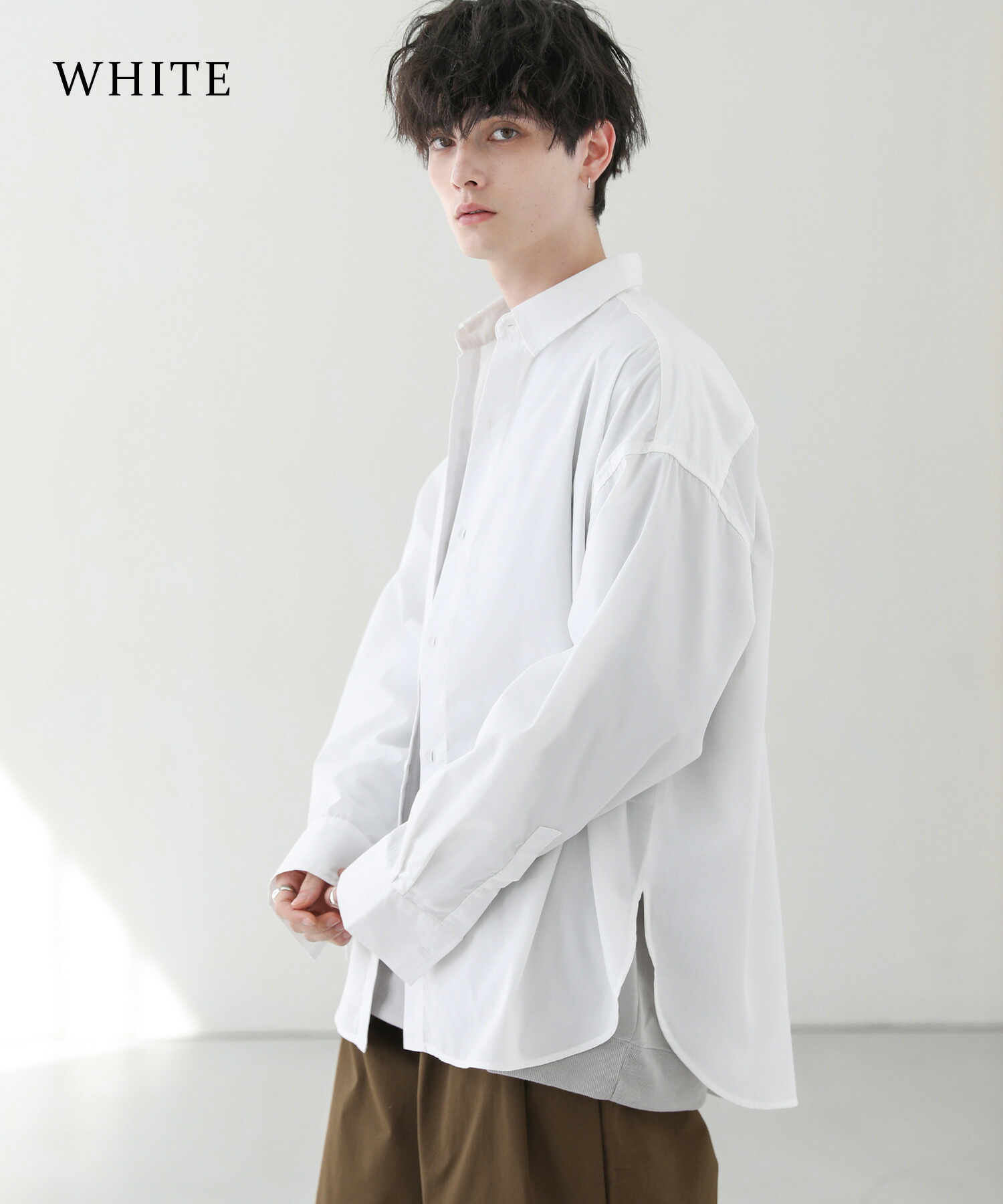 楽天市場】シャツ メンズ オーバーサイズ ルーズシルエット ブロード