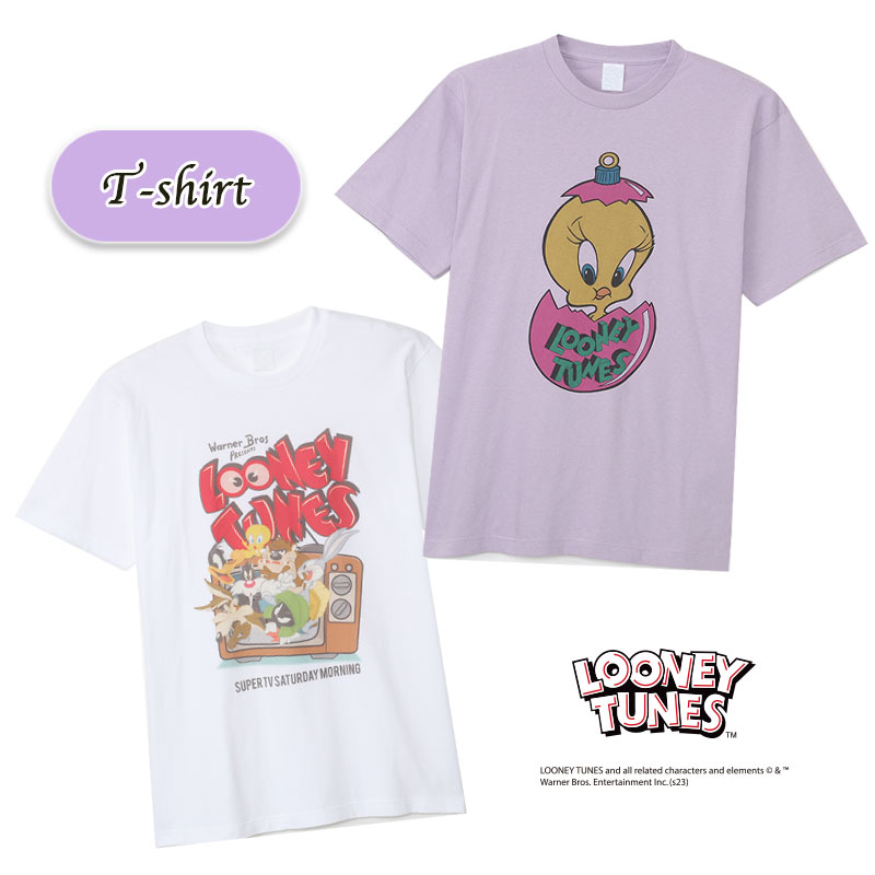 楽天市場】[公式] ルーニー・テューンズ テレビ たまご TV Tシャツ L