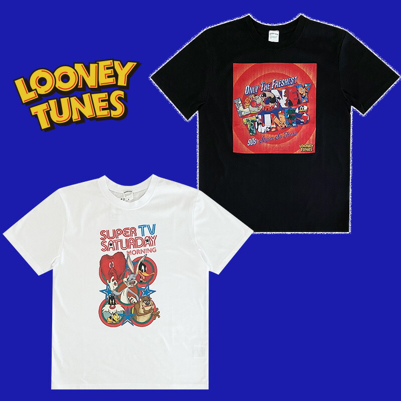 楽天市場】[公式] LOONEY TUNES ルーニー・テューンズ ロゴ スーパー T