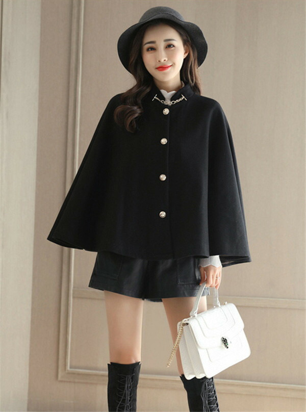 楽天市場】【送料無料】女優風マント ケープ コート ポンチョ アウター