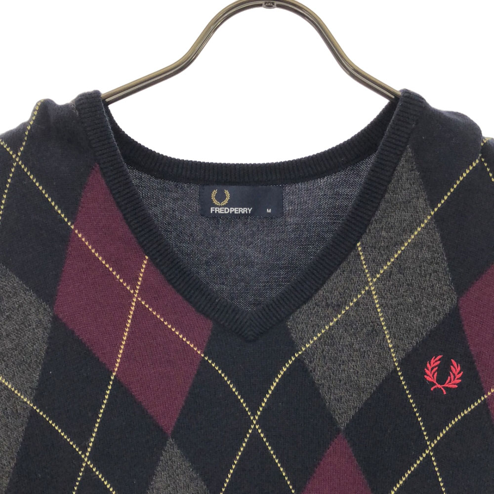 楽天市場】古着 フレッドペリー FRED PERRY ウールブレンド アーガイル