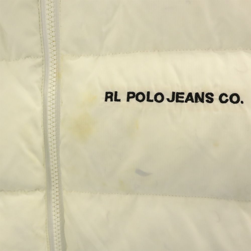 楽天市場】古着 POLO JEANS ポロジーンズ ダウンベスト M ホワイト