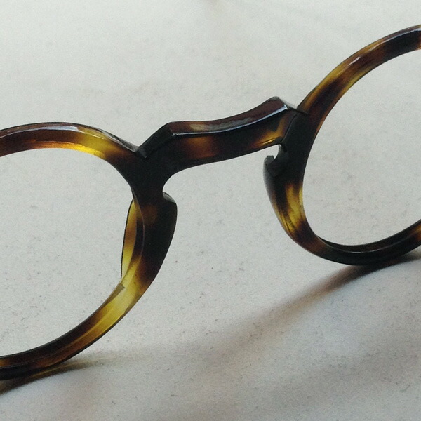 traction productions べっ甲柄 スクエア型 眼鏡 フランス製 traction