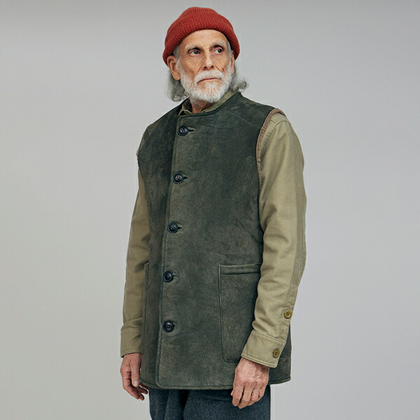 楽天市場】ナイジェル・ケーボン SHEEPSKIN VEST GREEN NIGEL CABOURN