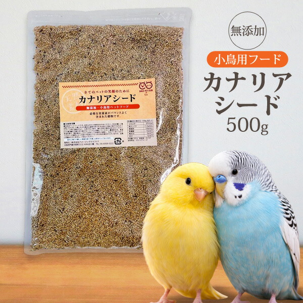 楽天市場】無添加 カナリアシード 500g 小鳥のエサ インコ 文鳥 などに