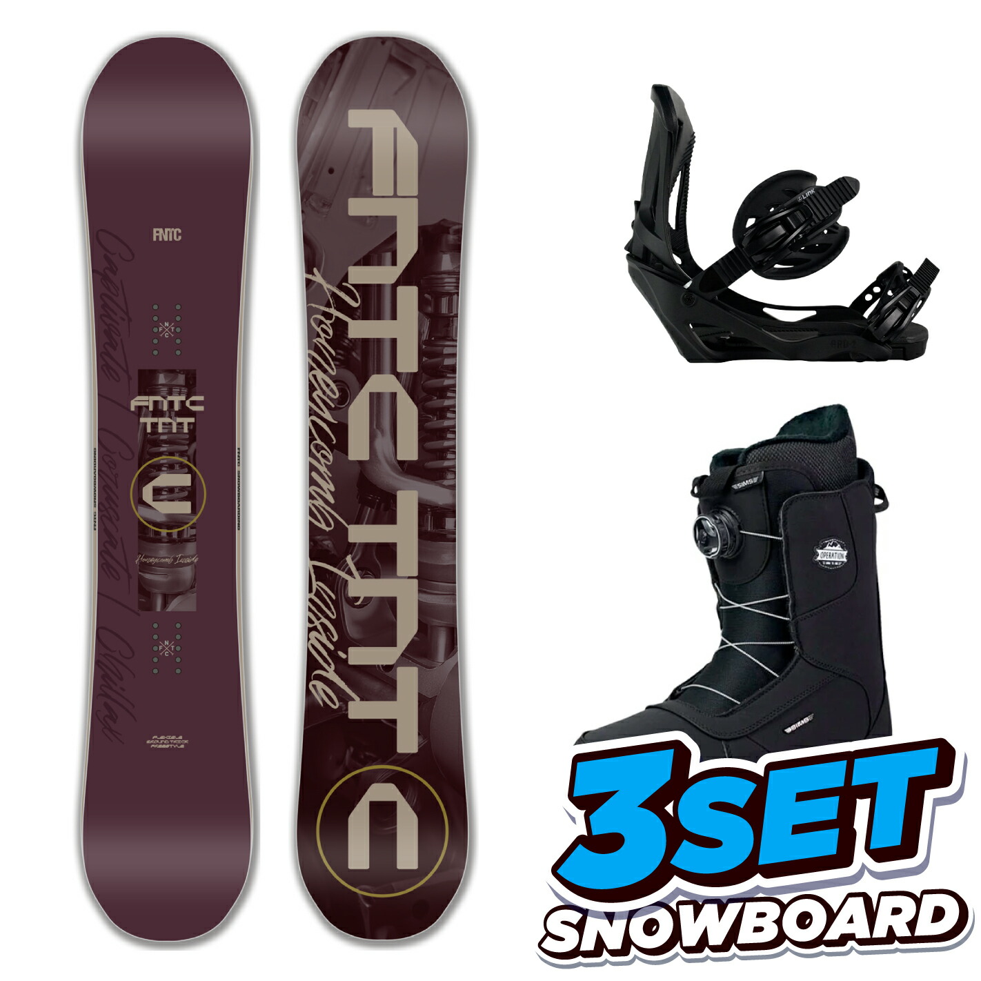 tnt スノーボード 3点セット」の人気商品一覧 | 安い商品を通販サイト