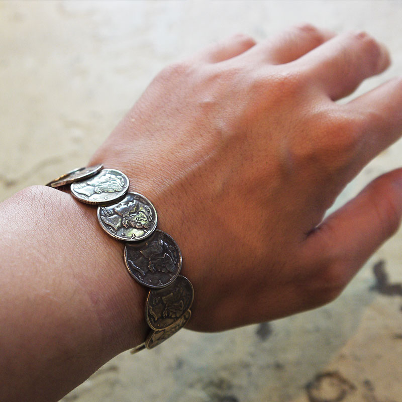 楽天市場】○ボタンワークス ダイムコイン バングル 硬貨 銀貨