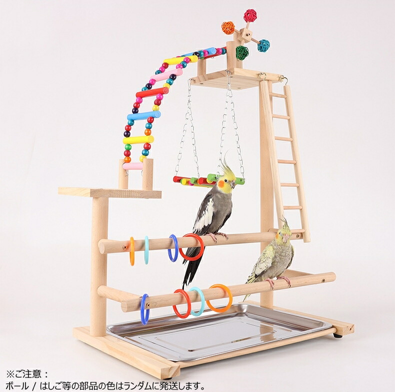 楽天市場】インコ 遊び場 三層 バード アスレチック 玩具 スタンド