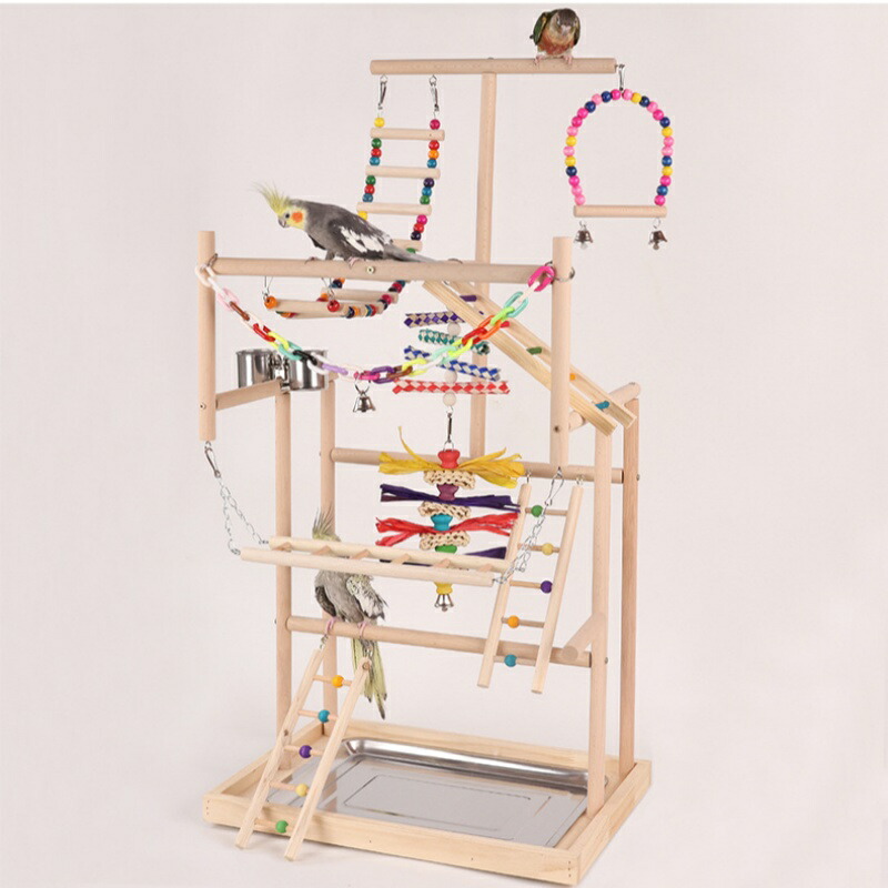楽天市場】【超豪華】インコ 遊び場 三層 バード アスレチック 玩具