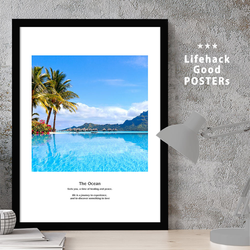 楽天市場】エメラルドブルーの海ポスター お部屋を爽やかに彩るアート